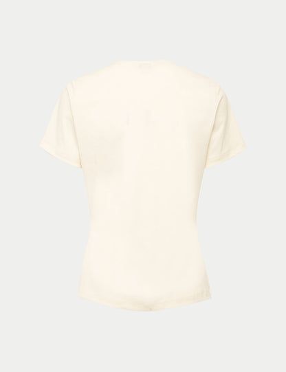 Dantel Detaylı V Yaka T-shirt