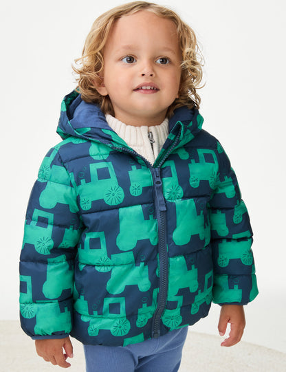 Stormwear™ Kapüşonlu Puffer Şişme Mont (0-3 Yaş)