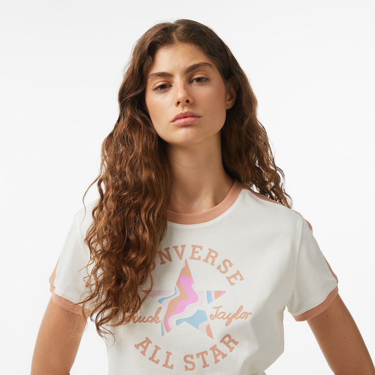 Converse Kadın Krem T-shirt