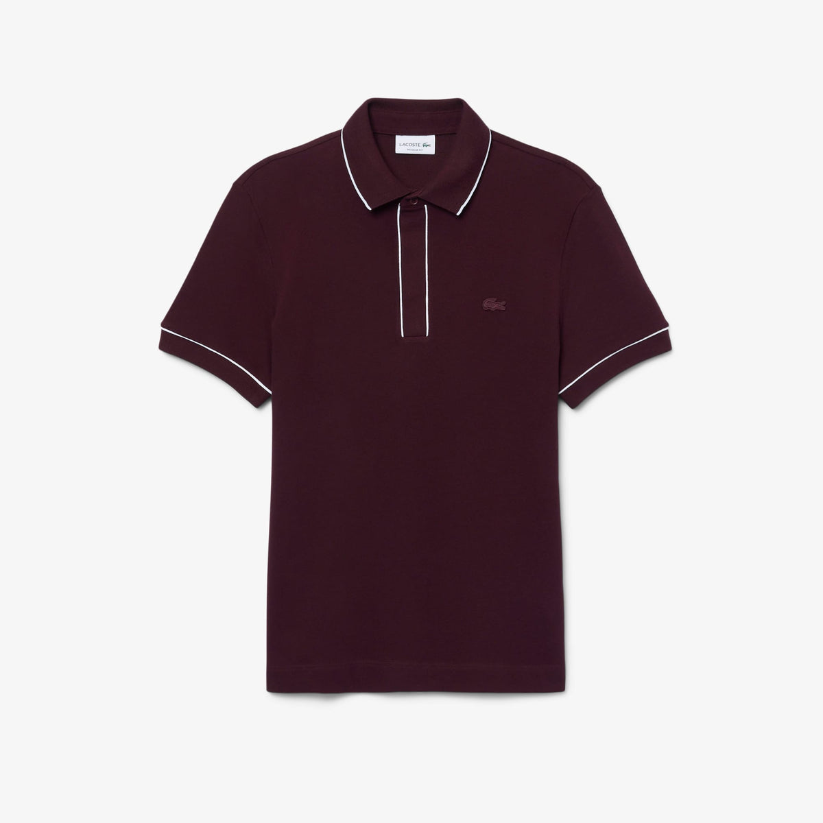 Lacoste Erkek Regular Fit Organik Pamuk Bordo Paris Polo