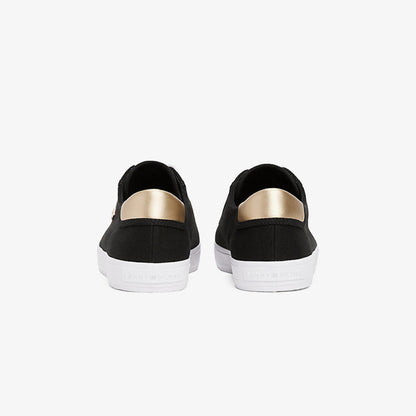 Tommy Hilfiger Vulc Lace Up Kadın Siyah Spor Ayakkabı