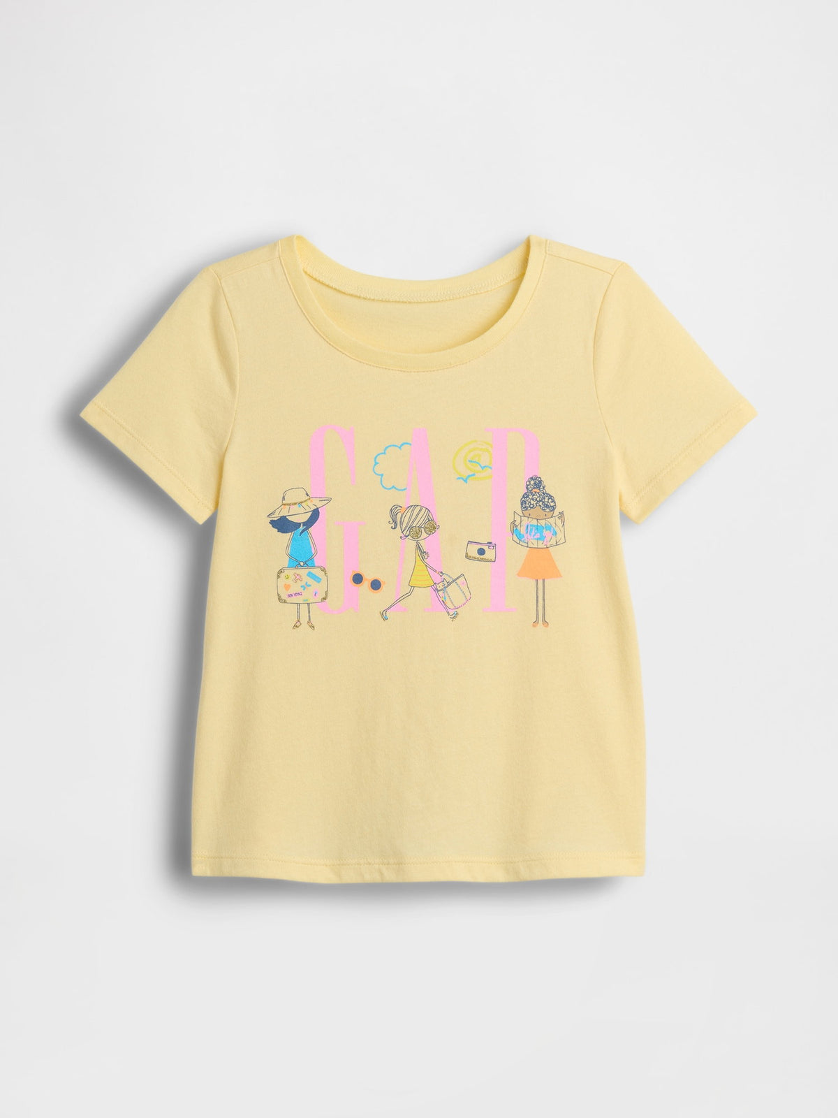 Açık Sarı Logo T-shirt