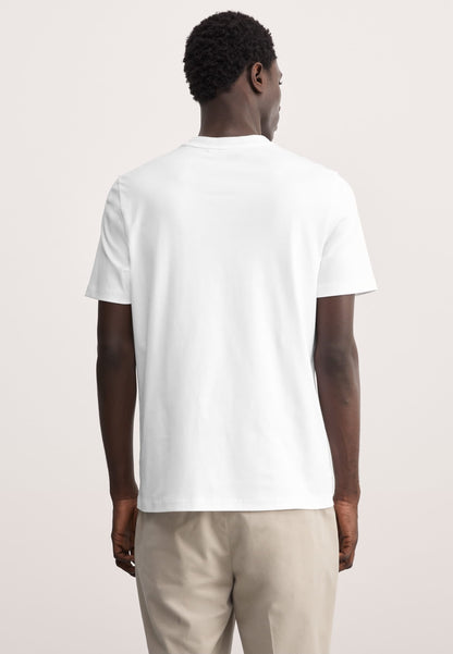 Saf Pamuklu Kısa Kollu Yuvarlak Yaka T-shirt