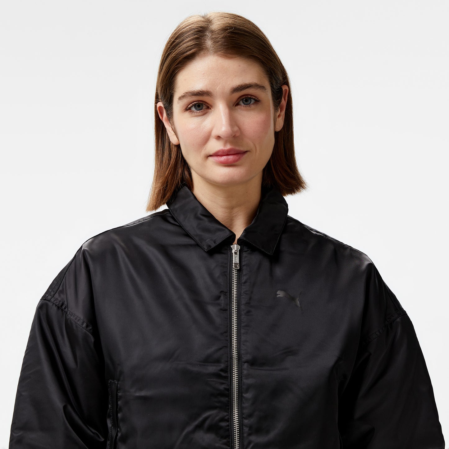 Puma Satin Bomber Kadın Siyah Ceket