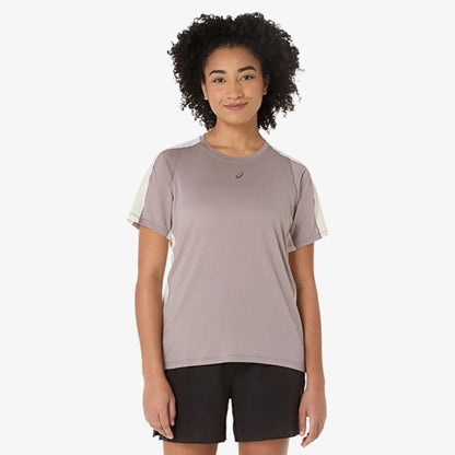 Asics Fujitrail Elite Ss Top Kadın Gri T-shirt