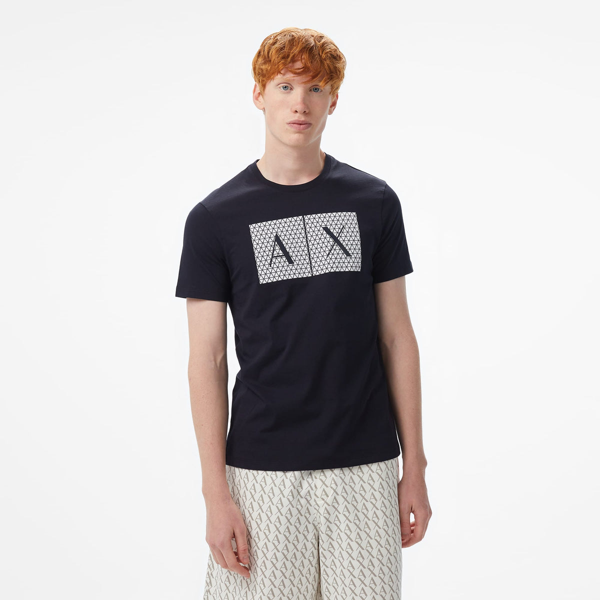 Armani Exchange Erkek Lacivert T-shirt