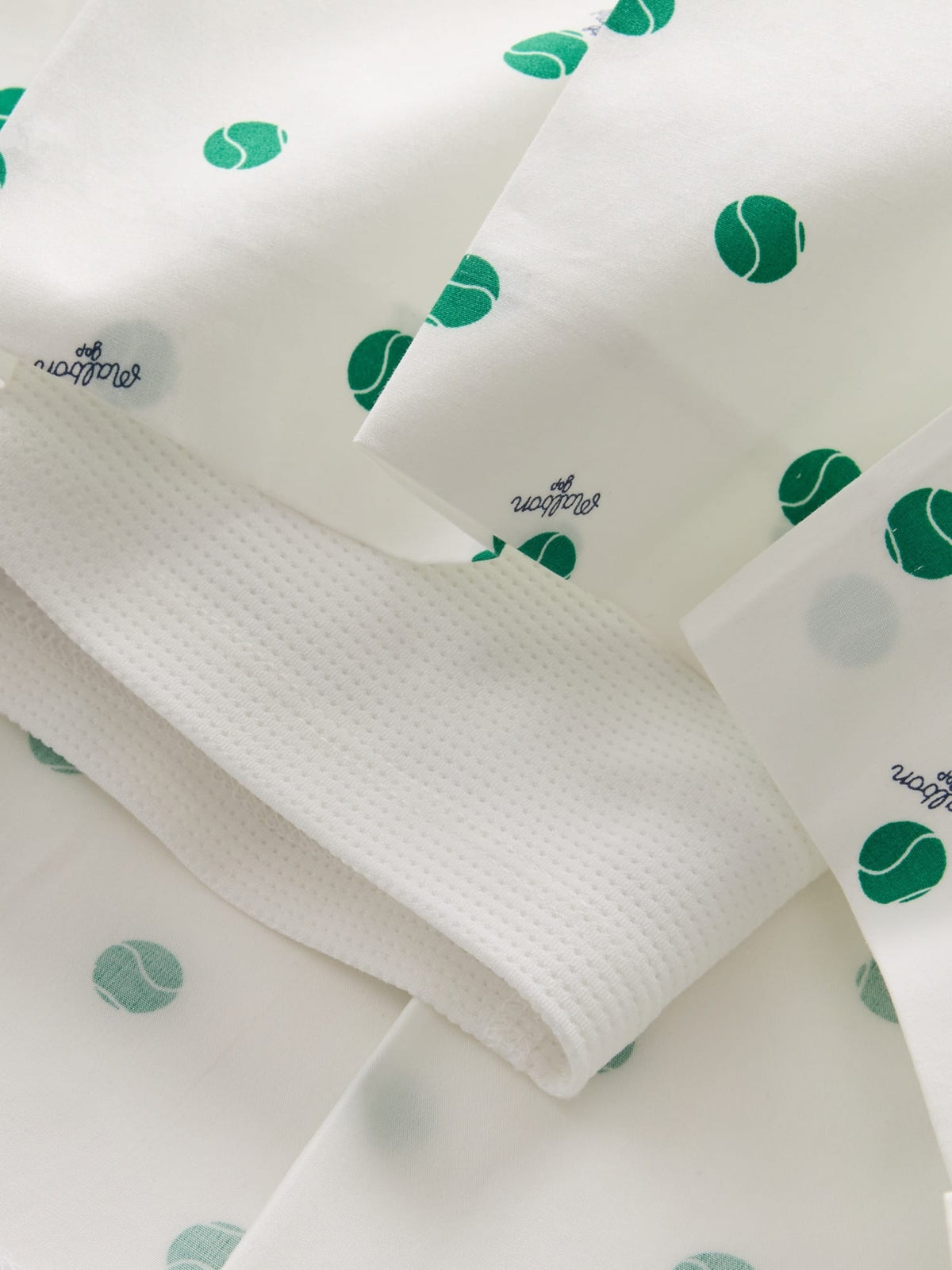 Beyaz Gap × Malbon Pileli Poplin Mini Şort Etek