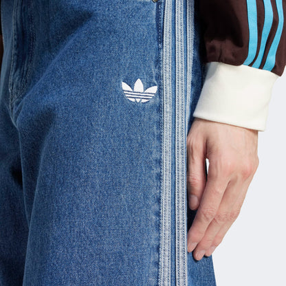 Adidas Adicolor Firebird Erkek Denim Mavi Pantolon