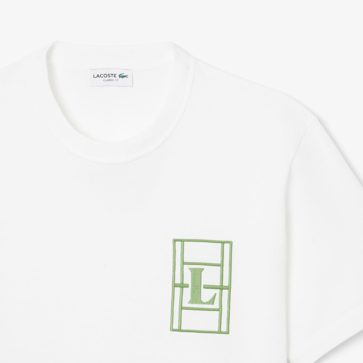 Lacoste Classic Fit Erkek Beyaz T-shirt