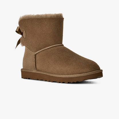 Ugg W Classic Mini Bailey Bow Ii Kadın Kahverengi Bot