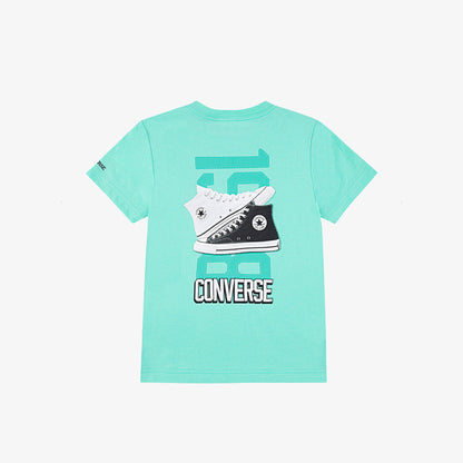 Converse Retro Font Sneaker Çocuk Yeşil T-shirt
