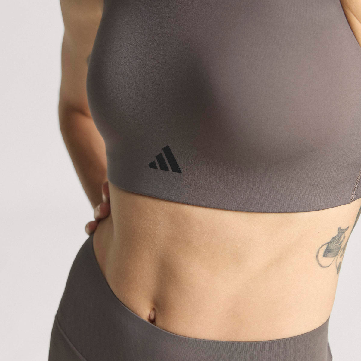 Adidas Optime Power Yüksek Destekli Kadın Kahverengi Antrenman Bra