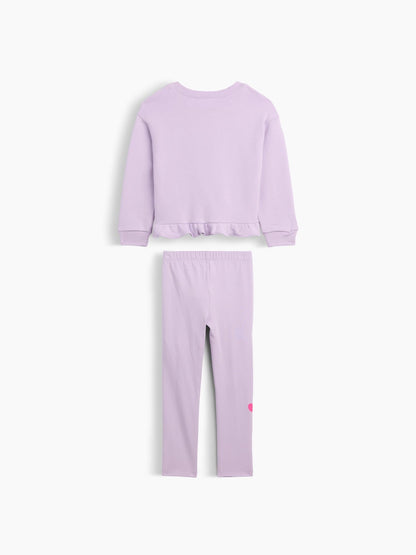 Lila Two-piece Sweatshirt Seti