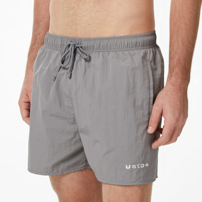 United4 Comfort Fit Erkek Gri Deniz Şortu