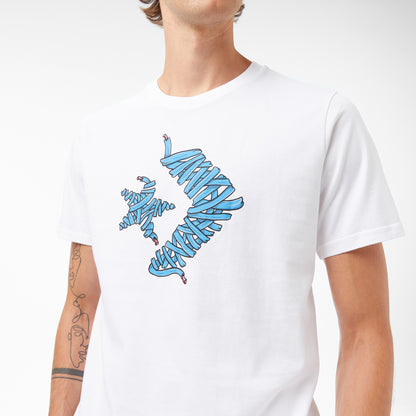 Converse Baskılı Erkek Beyaz T-shirt