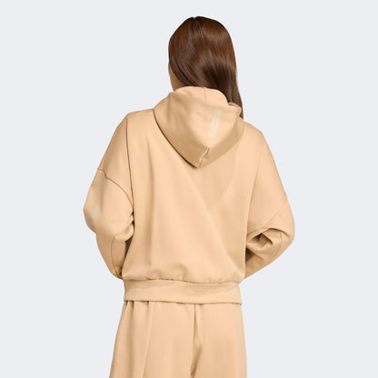 Adidas Z.n.e. Full Zip Kadın Kahverengi Eşofman Üstü