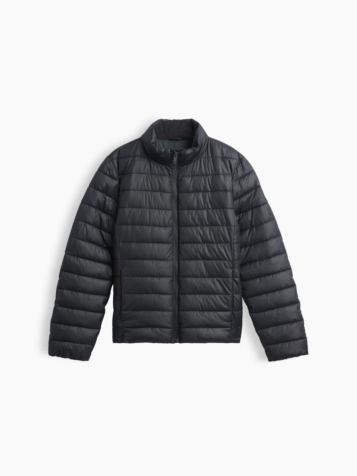 Siyah Relaxed Puffer Şişme Mont