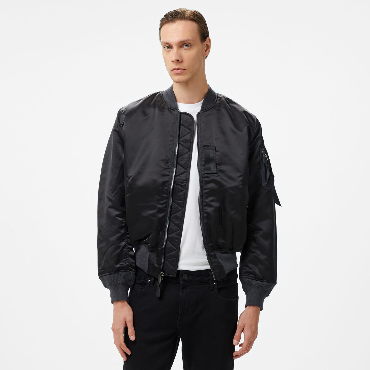 Alpha Industries 1960s Ma-1 Flight Bomber Unisex Siyah Ceket