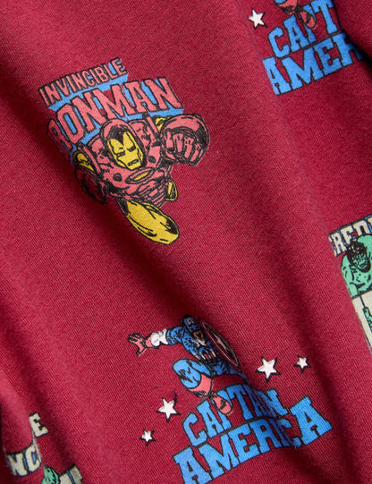 Marvel Baskılı Pamuk Pijama Takımı (3-12 Yaş)