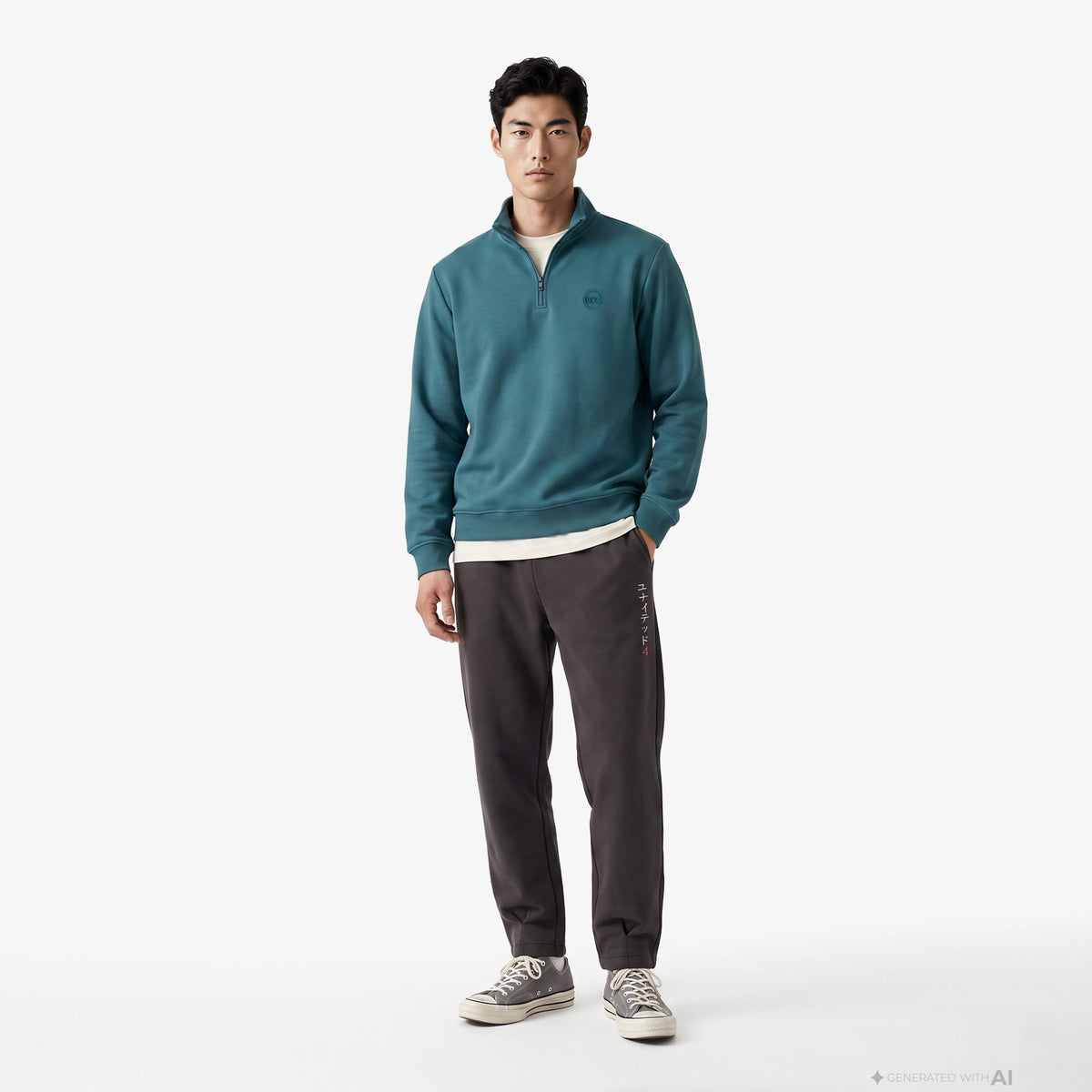 Unıted4 Regular Fit Erkek Yeşil Sweatshirt