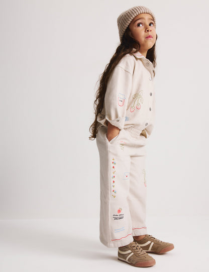 Denim Nakışlı Çocuk Jean (1-8 Yaş)