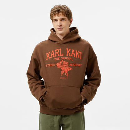 Karl Kani Kani Street Academy Os Erkek Kahverengi Hoodie