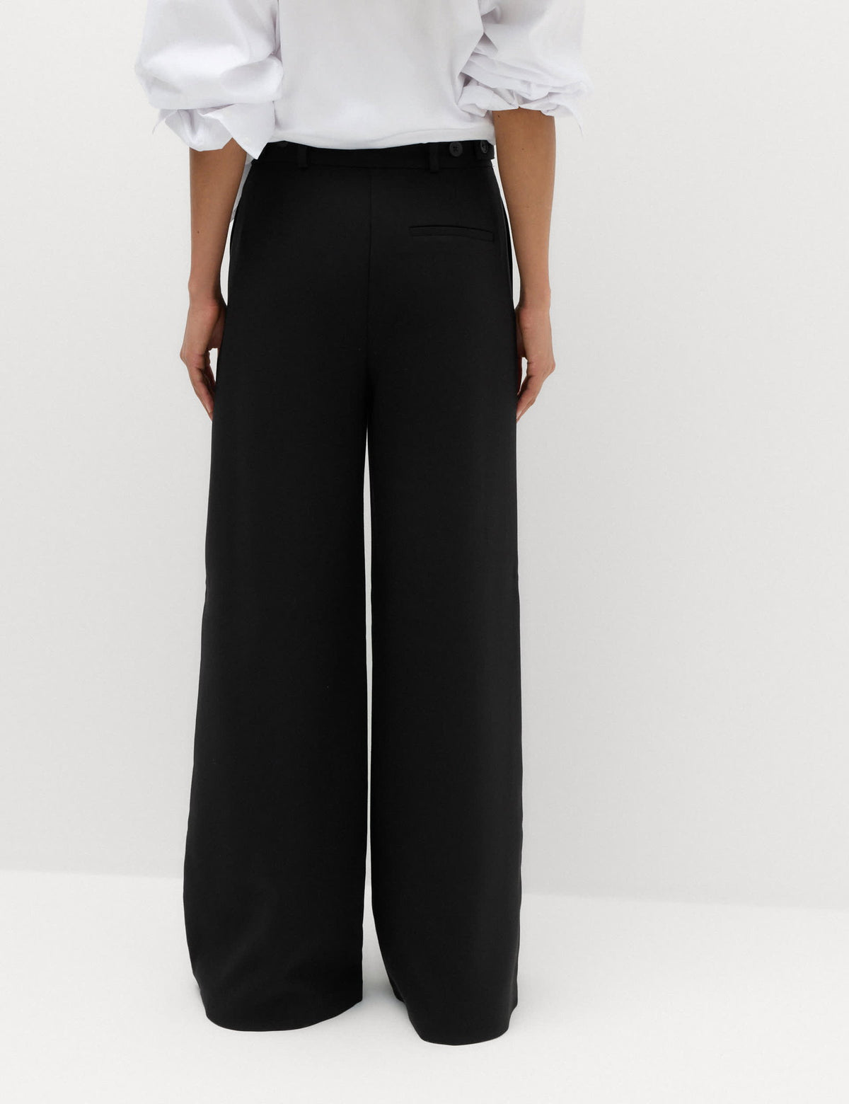 Yan Bant Detaylı Wide Leg Pantolon