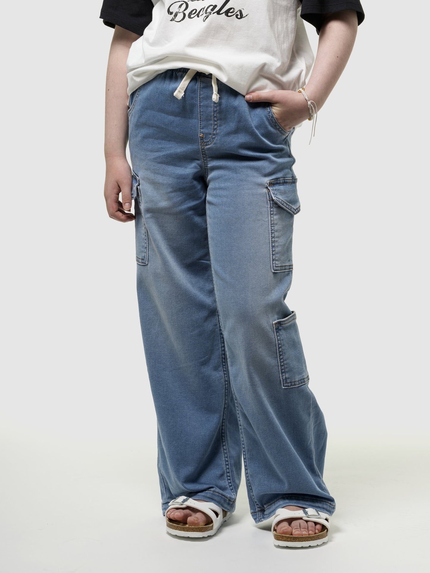 Mavi High Rise Wide-leg Kargo Pull-on Jean Pantolon