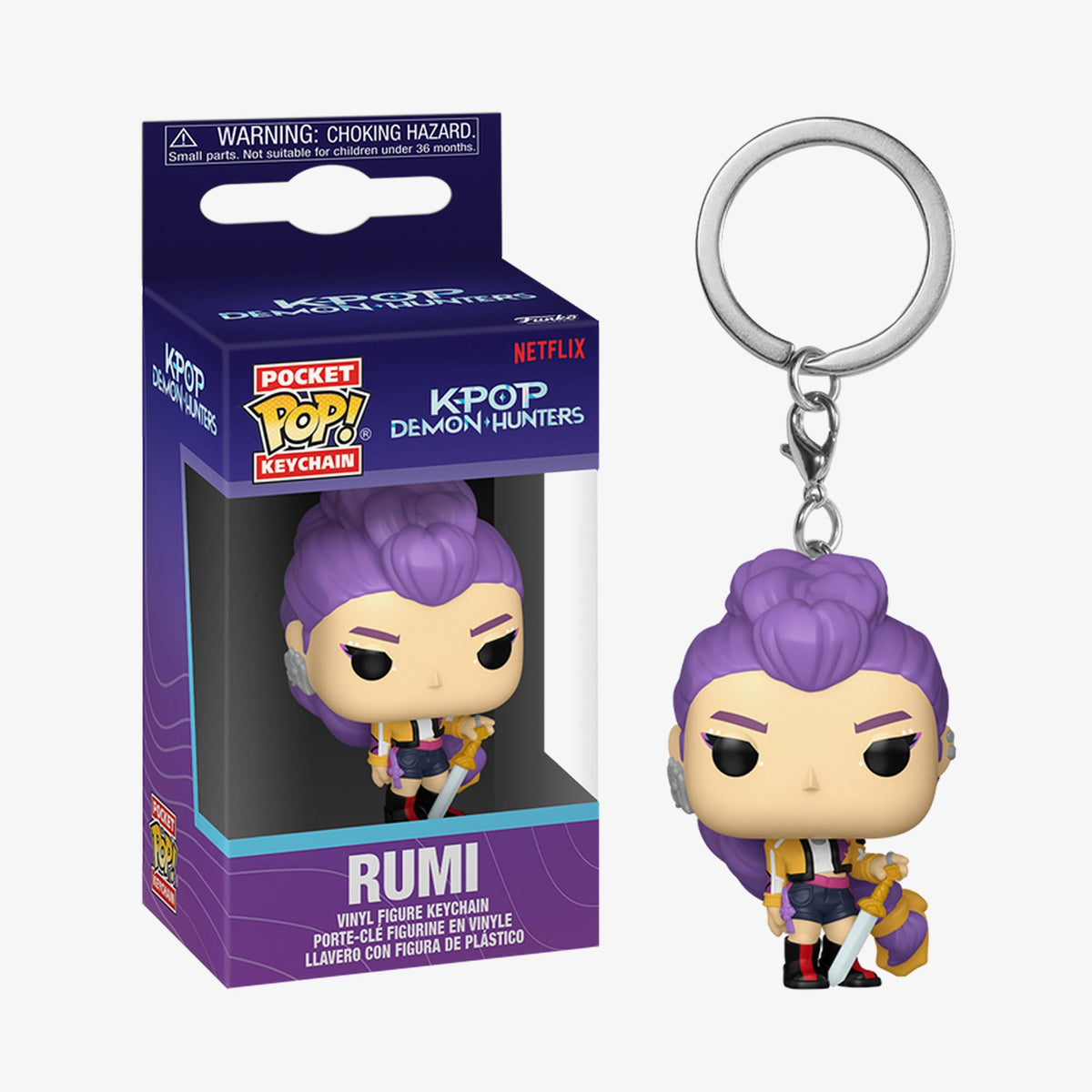Funko Pocket Pop! Animation: Kpop Demon Hunters - Rumi Unisex Renkli Figür