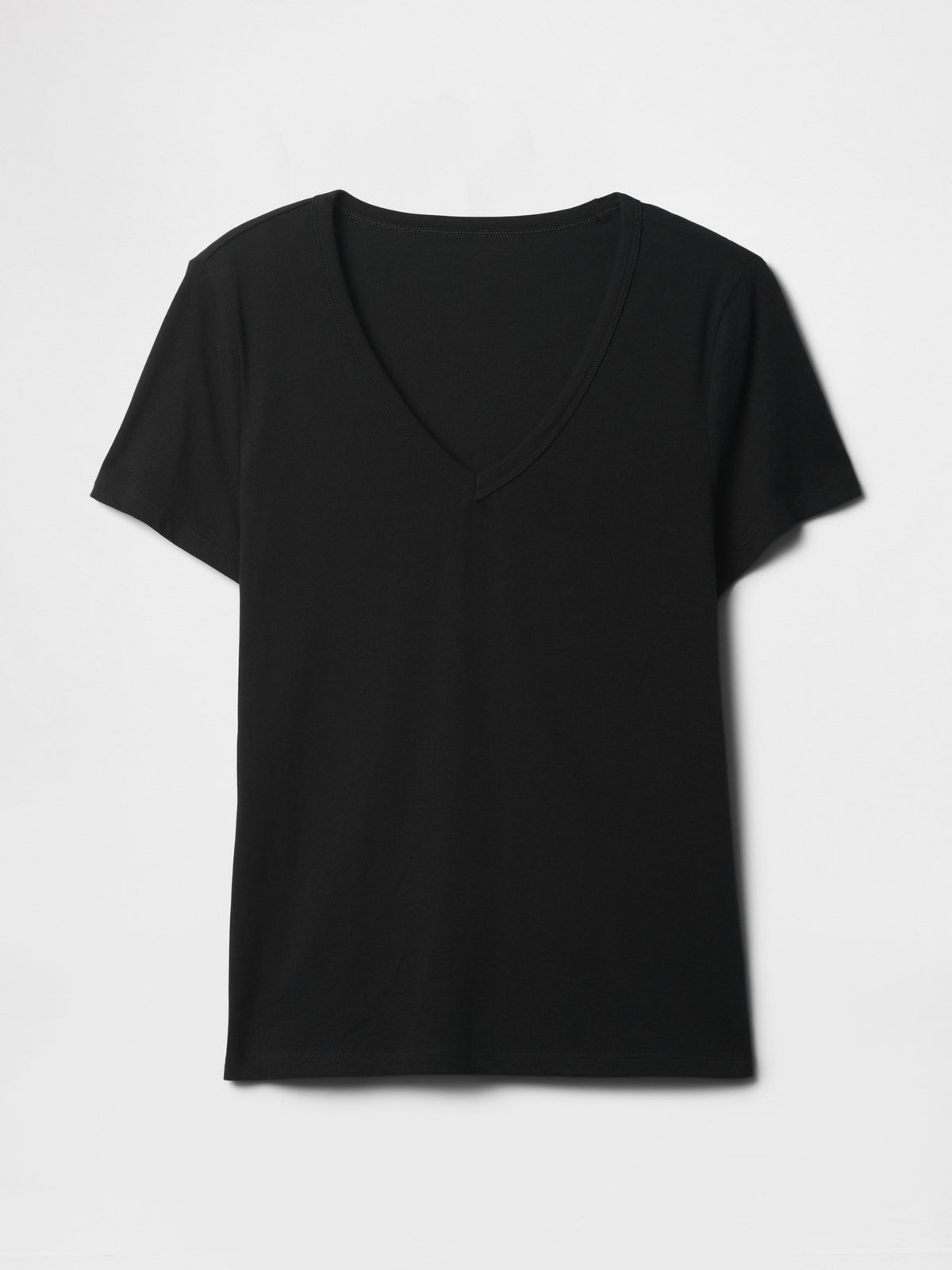 Siyah V Yaka T-shirt