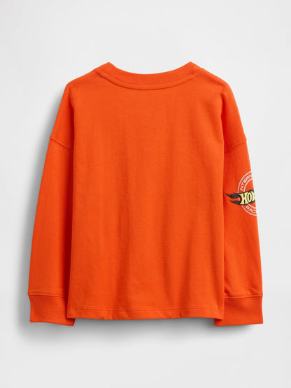 Turuncu Grafik Baskılı T-shirt