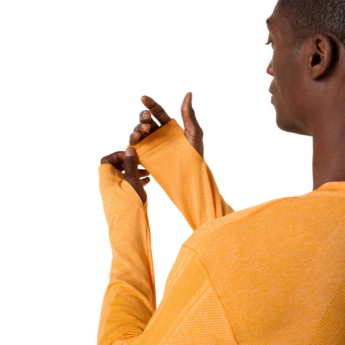 Asics Road Seamless Ls Top Erkek Turuncu Koşu Sweatshirt