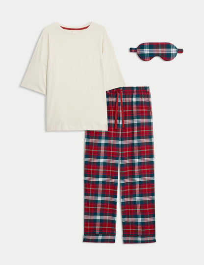 Desenli Pijama Takımı