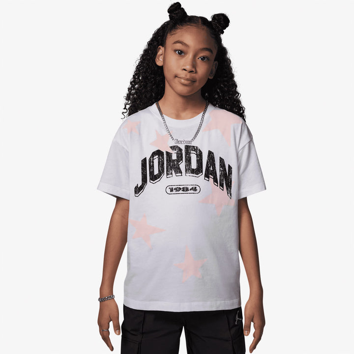 Jordan Six Flowers Çocuk Beyaz Günlük T-shirt