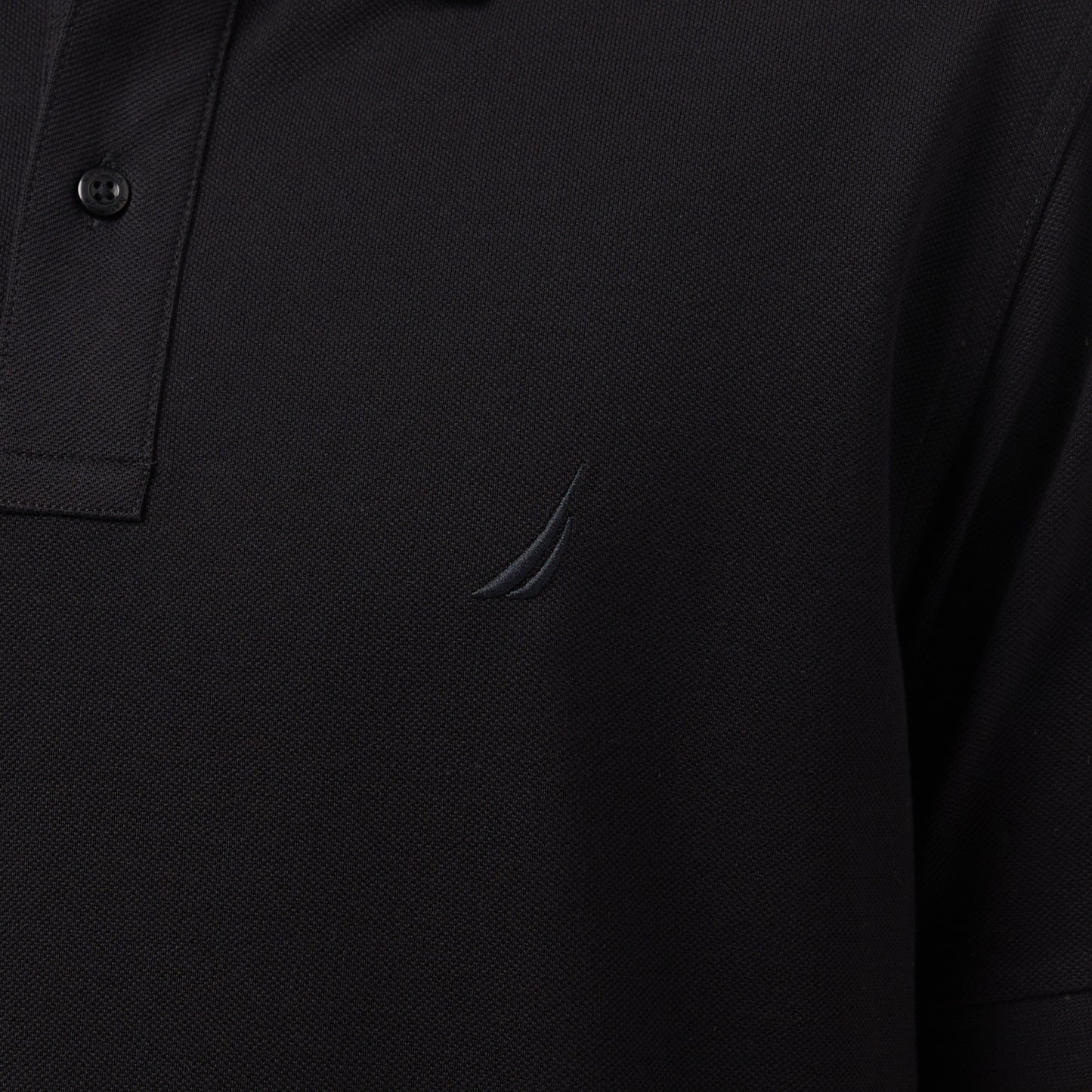 Nautica Erkek Siyah Regular Fit Polo Yaka T-shirt