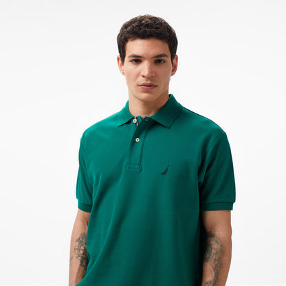 Nautica Erkek Yeşil Classic Fit Kısa Kollu Polo Yaka T-shirt