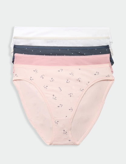 5'li Cotton High Leg Külot Seti