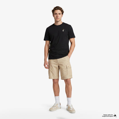 Timberland Slogan Erkek Siyah T-shirt