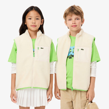 Lacoste Çocuk Dik Yaka Bej Yelek