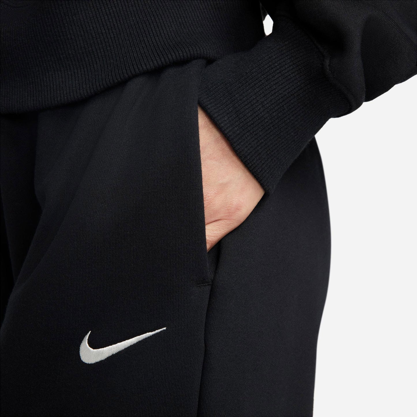 Nike Sportswear Phoenix Fleece Qz Crop Kadın Siyah Sweatshirt