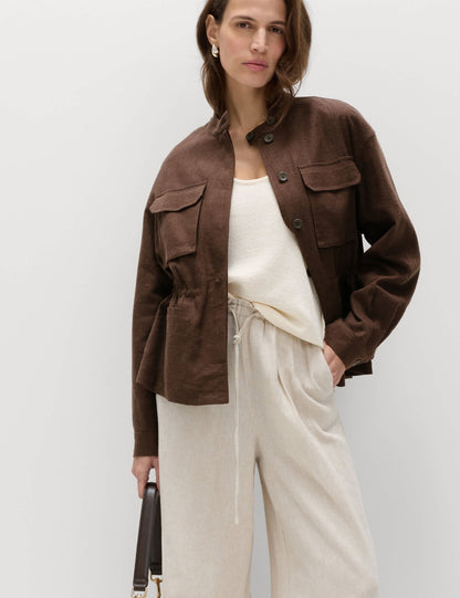 Keten Karışımlı Ceket