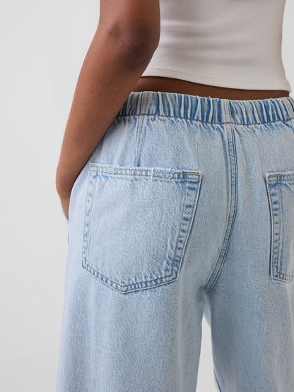 Açık Mavi Low Rise Easy '90s Jean Pantolon