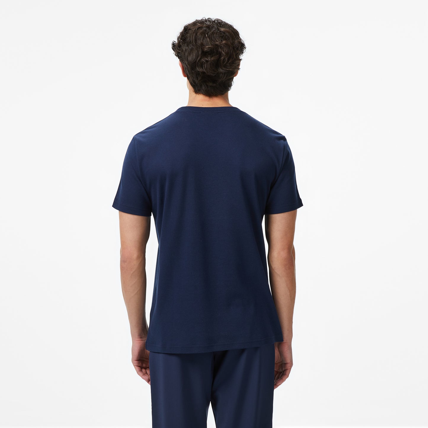 Lacoste Erkek Oversize Fit Bisiklet Yaka Lacivert T-shirt