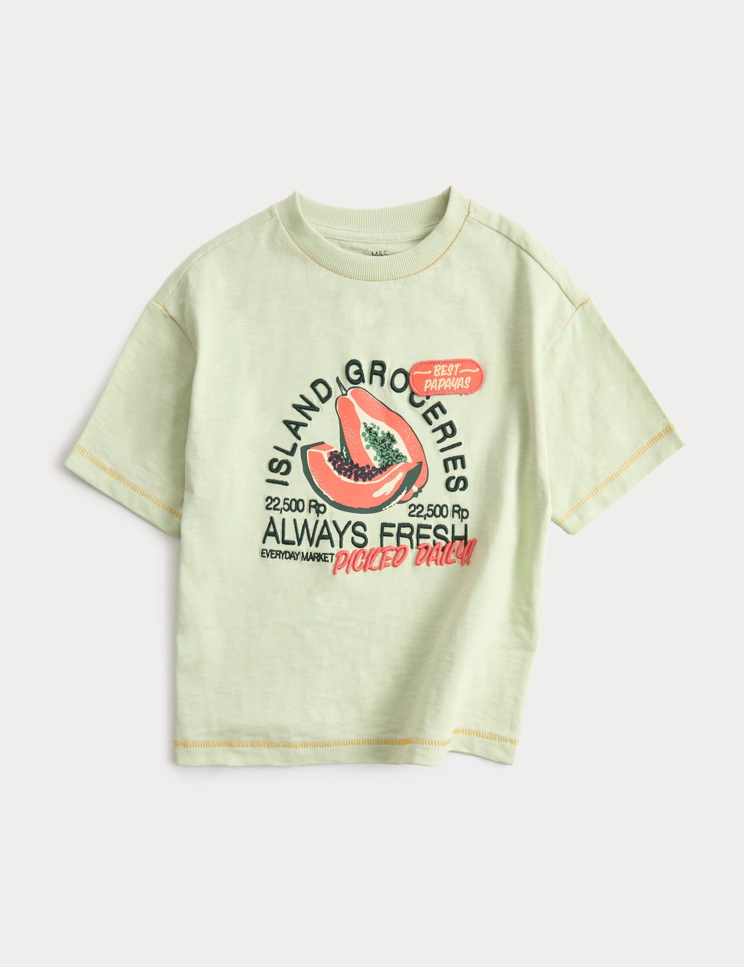Desenli Pamuklu T-shirt