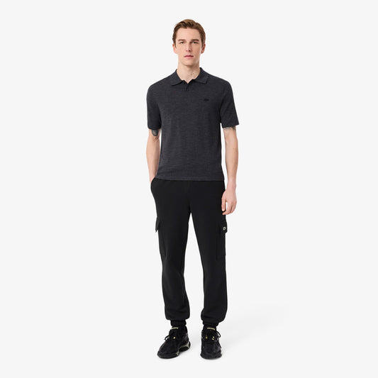 Lacoste Fleece Cargo Erkek Siyah Eşofman Altı