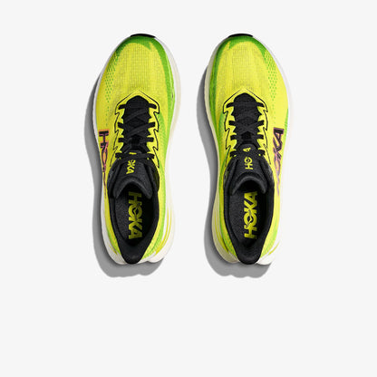Hoka Mach X 3 Erkek Sarı Yarış Koşusu Ayakkabısı