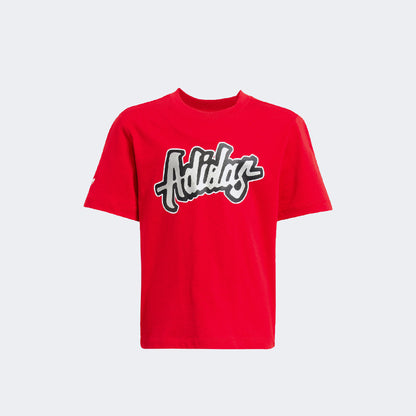 Adidas Short Set Çocuk Kırmızı Şort Takımı