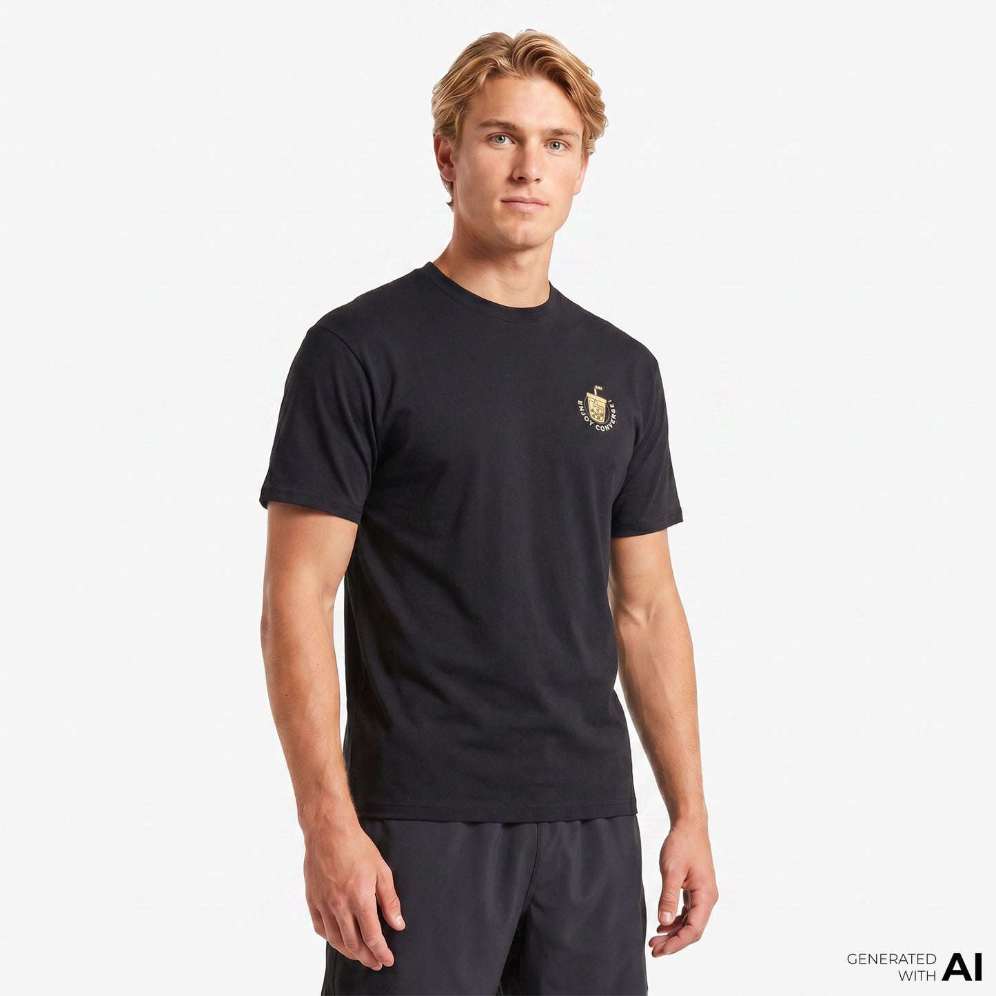 Converse Erkek Siyah T-shirt