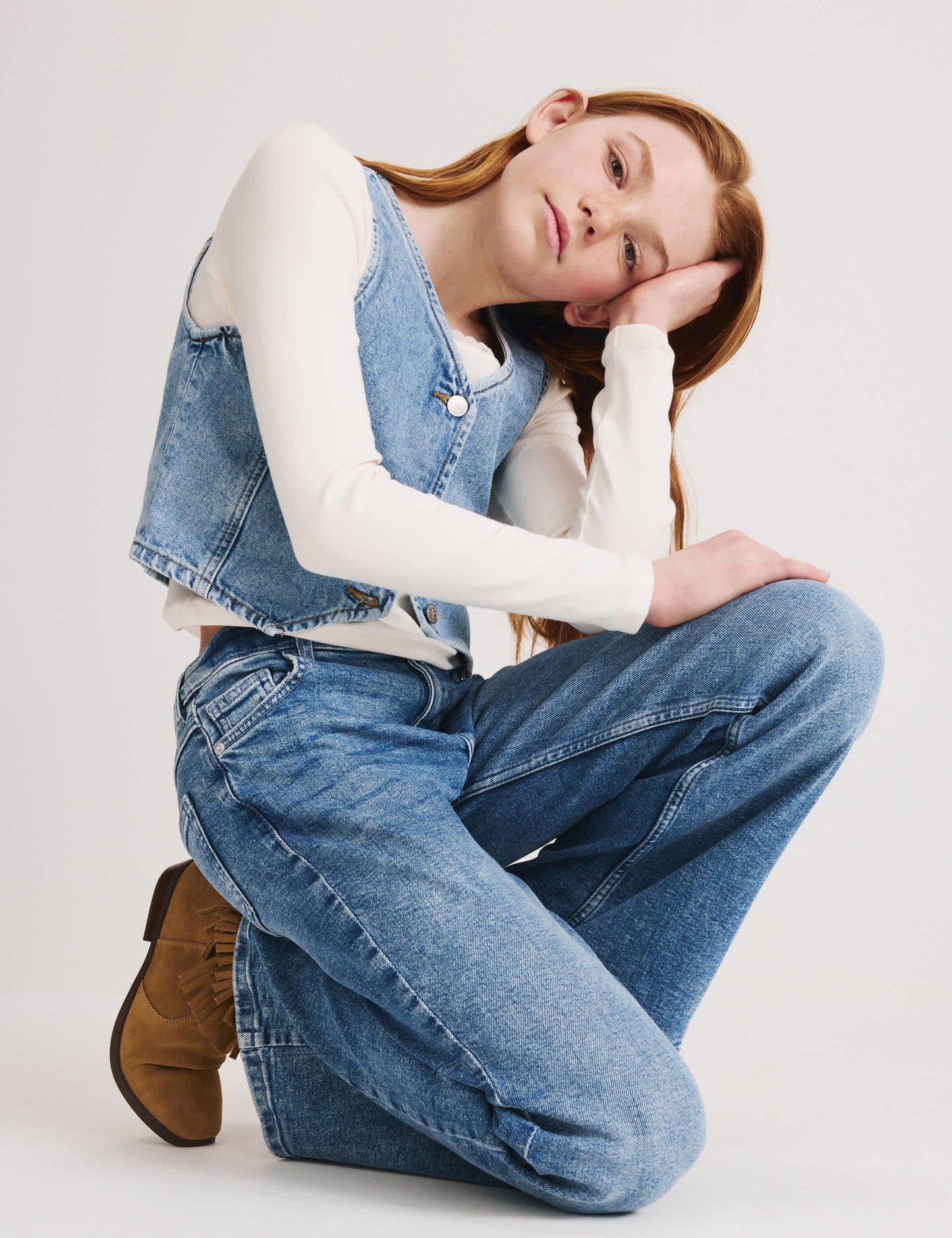Geniş Paça Jean (6-16 Yaş)