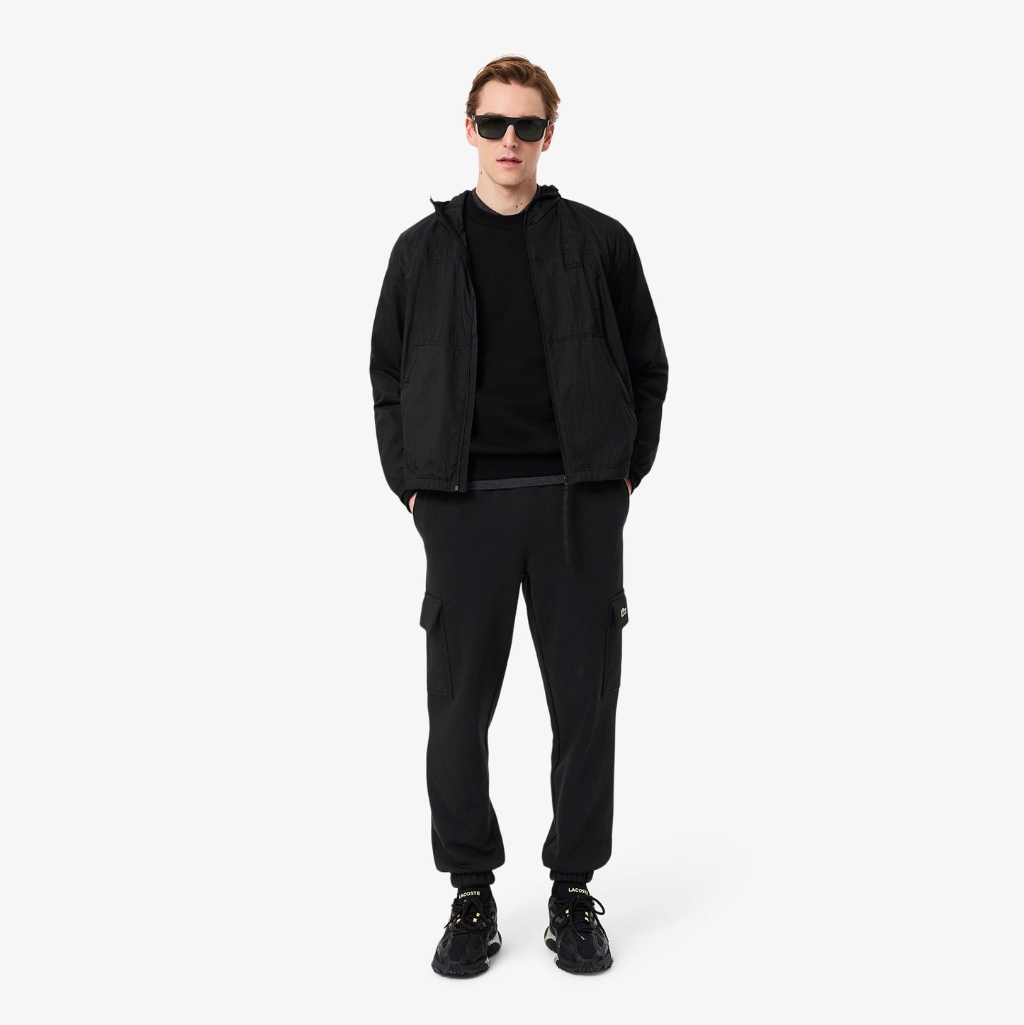 Lacoste Fleece Cargo Erkek Siyah Eşofman Altı